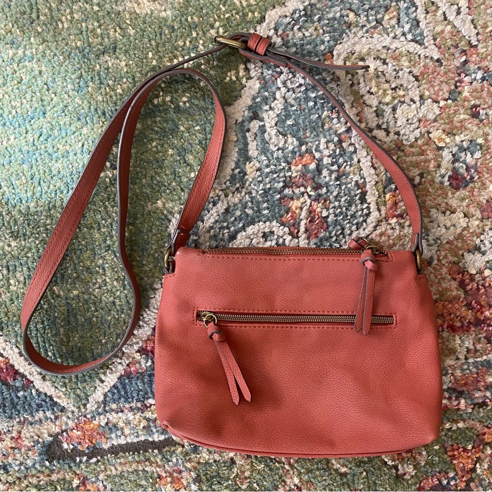 Sonoma Crossbody Purse Rust Red/Brown NWOT - Picture 1 of 16
